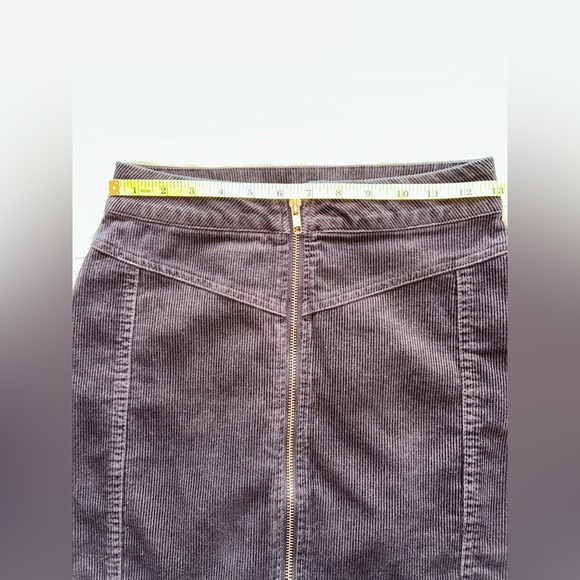 Wild Fable Brown Corduroy Mini Skirt Size 00 Fall Casual Cute - Picture 6 of 7